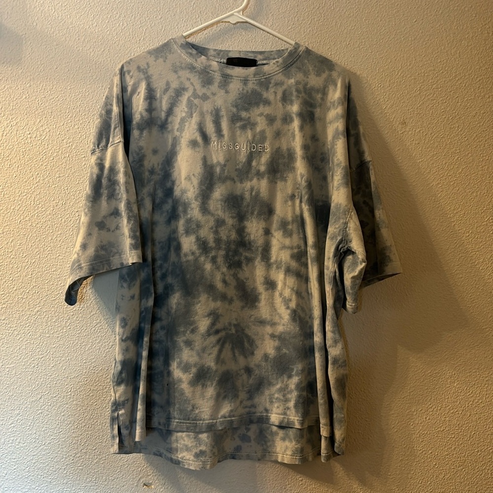 Missguided tie dye tee size 4